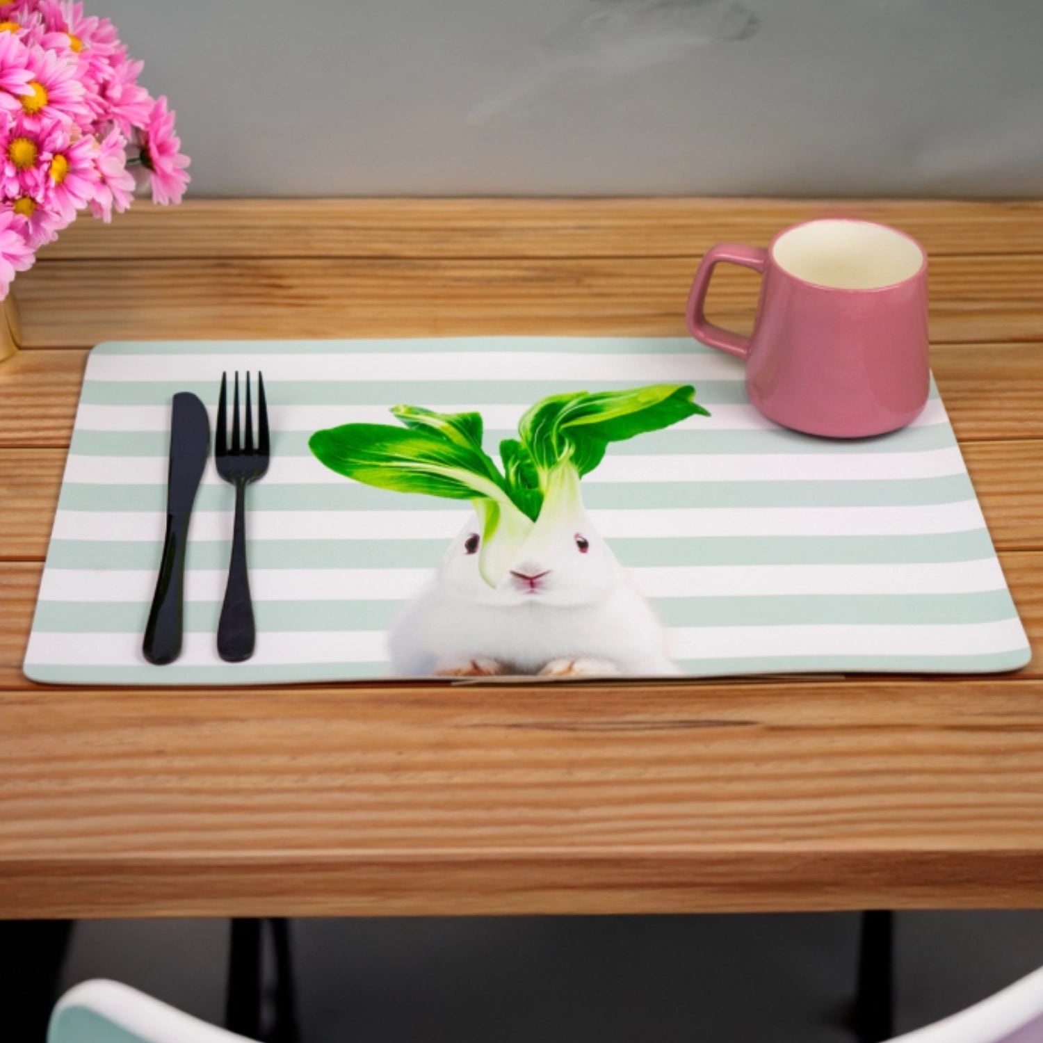 Tischset beidseitig bedruckt Hase PVC in Mehrfarbig präsentiert im Onlineshop von KAQTU Design AG. Tischset ist von Easy Life