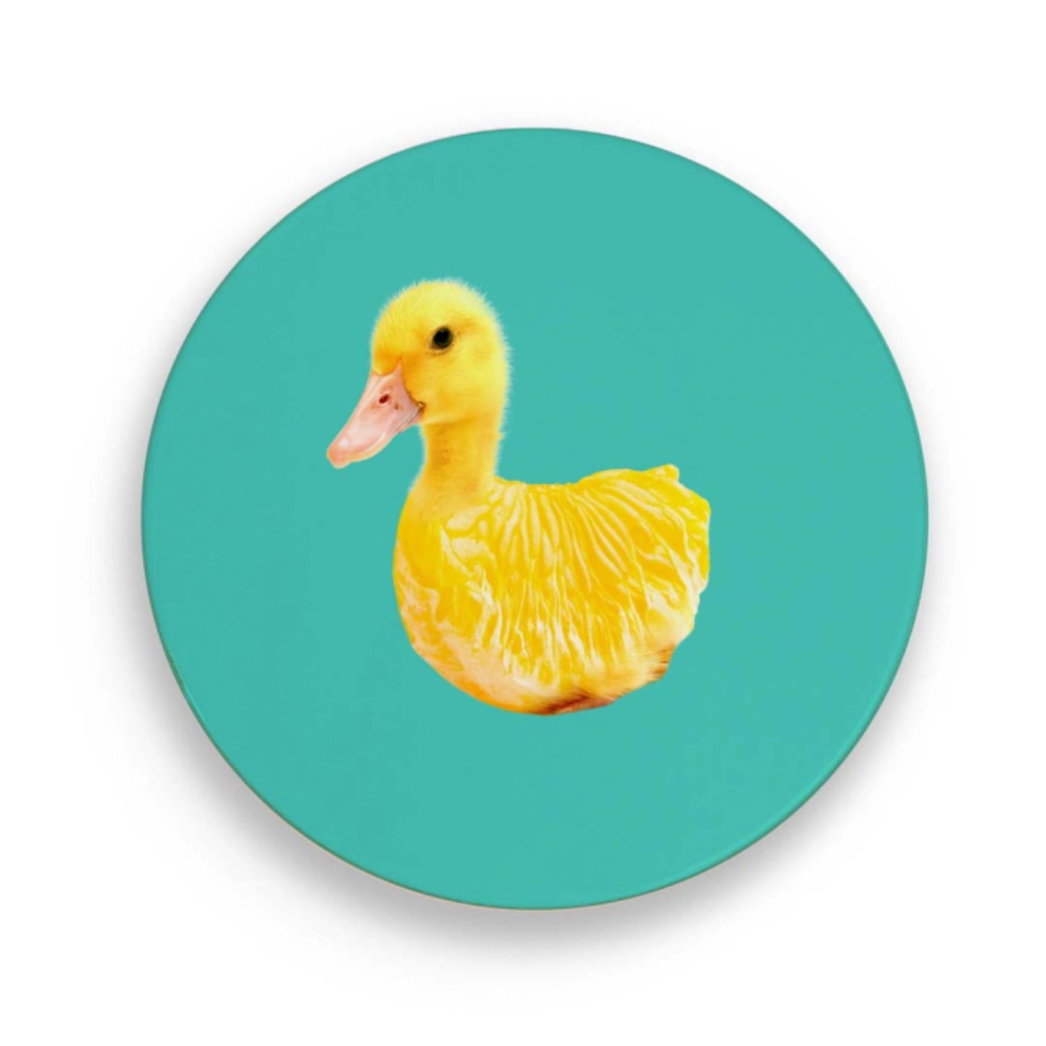 Untersetzer kleine Ente D18cm Keramik in Mehrfarbig präsentiert im Onlineshop von KAQTU Design AG. Pfannenuntersatz ist von Easy Life