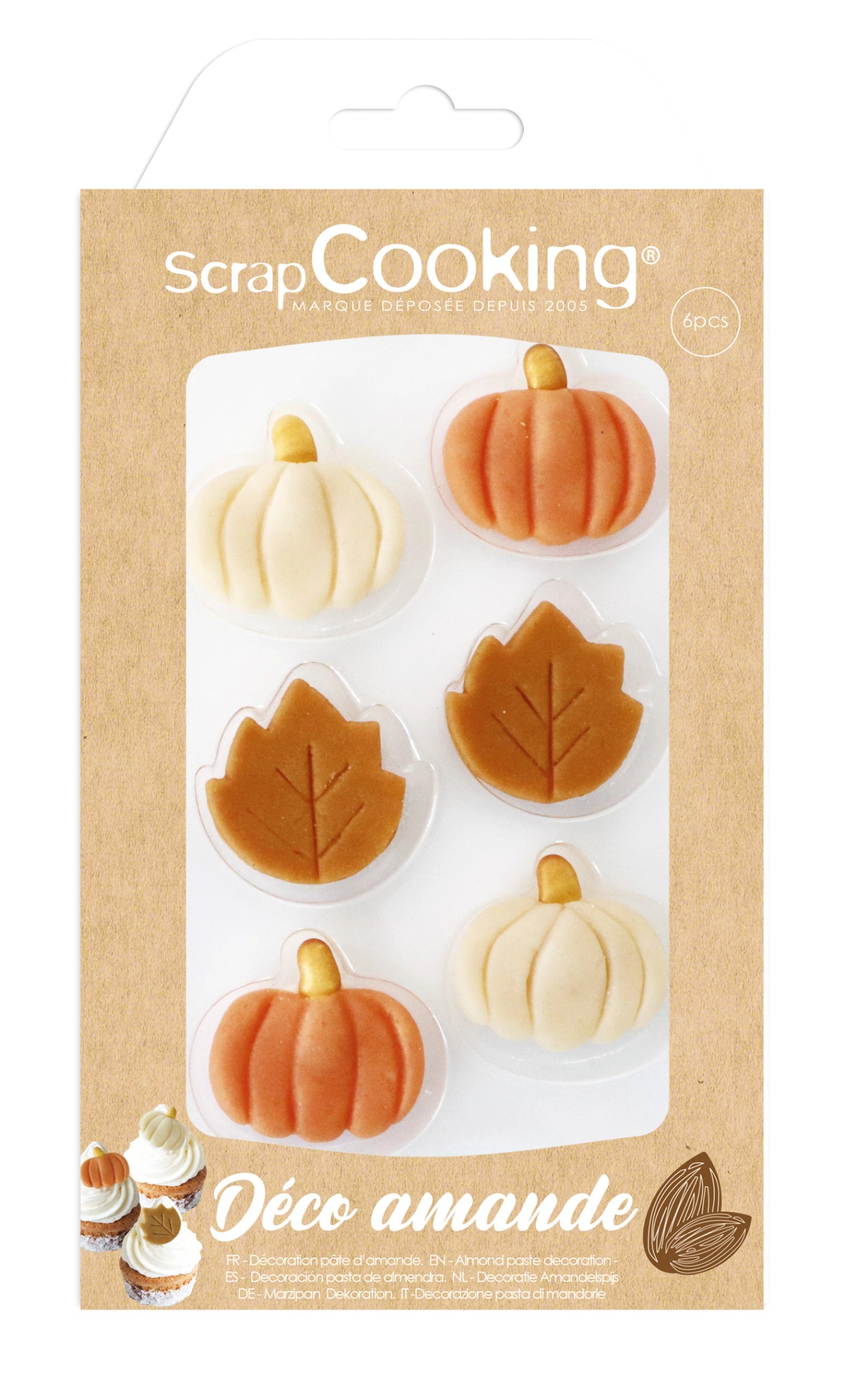 Marzipandekor Herbst gemischt 23g in Mehrfarbig präsentiert im Onlineshop von KAQTU Design AG. Lebensmittel ist von Scrap Cooking