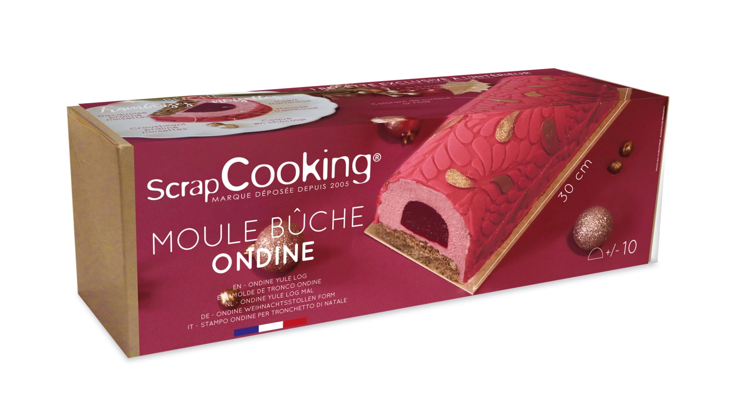 4er Set Bûcheform Odine in Beige präsentiert im Onlineshop von KAQTU Design AG. Backform / Backblech ist von Scrap Cooking