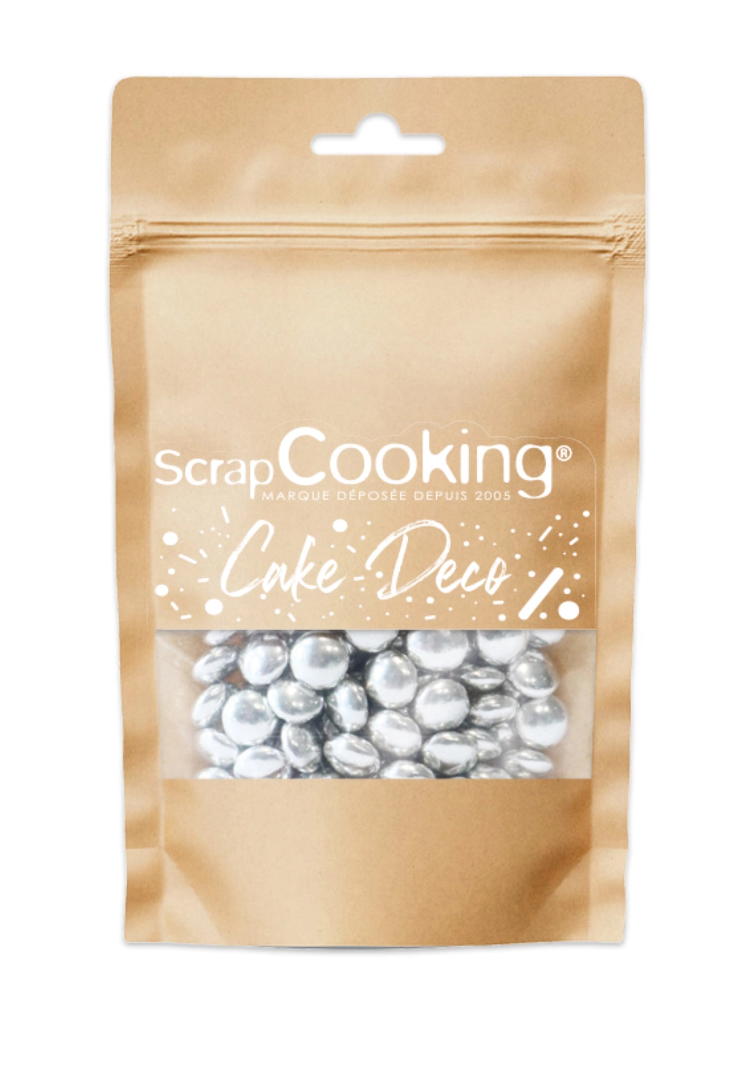 Deko Schoko Perlen silber 60g in Silber präsentiert im Onlineshop von KAQTU Design AG. Lebensmittel ist von Scrap Cooking