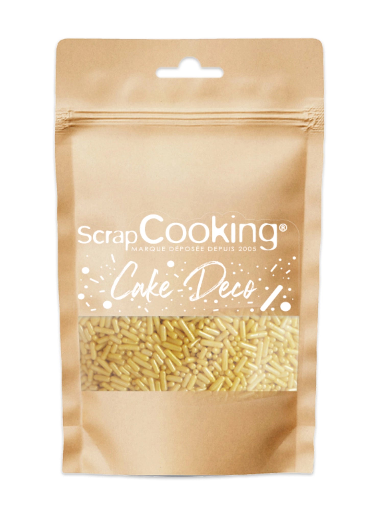 Zuckerstreusel Konfetti gold 60g in Gold präsentiert im Onlineshop von KAQTU Design AG. Lebensmittel ist von Scrap Cooking