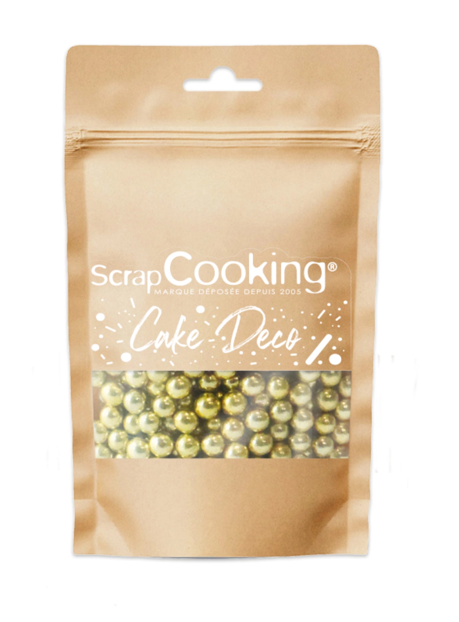 Zuckerstreusel Perlen gold 60g in Gold präsentiert im Onlineshop von KAQTU Design AG. Lebensmittel ist von Scrap Cooking