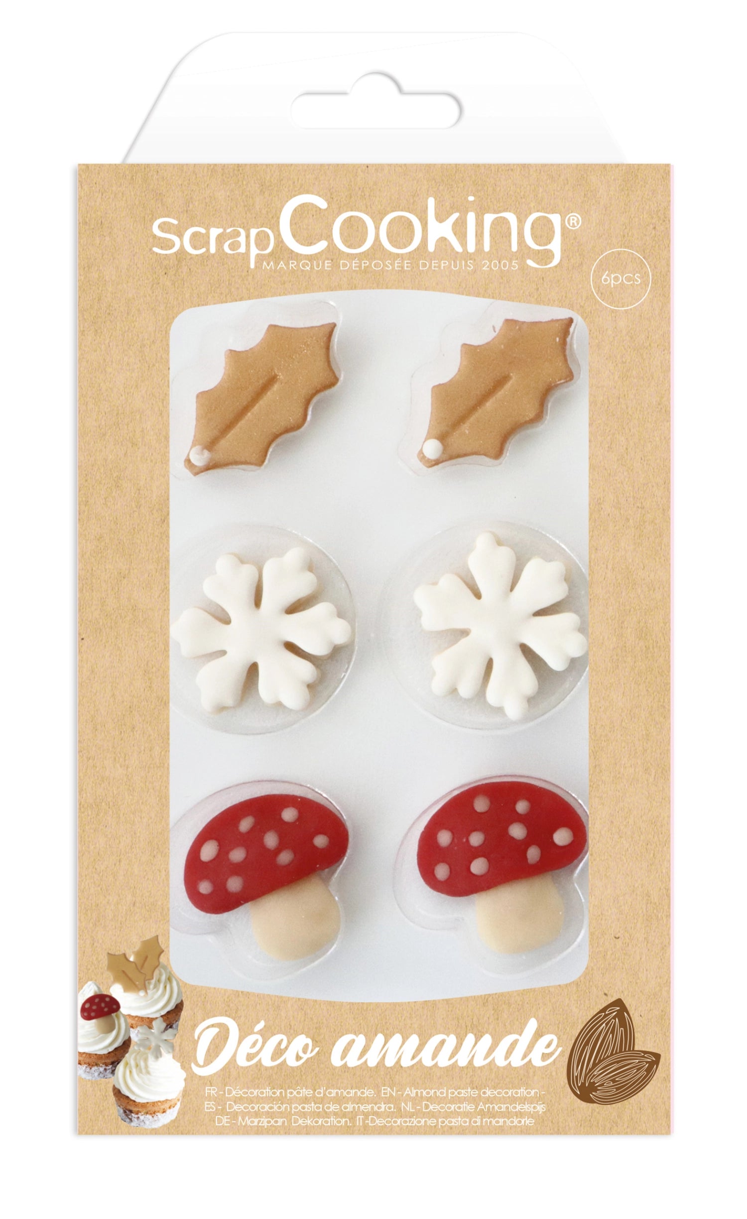 Marzipandekor Winter gemischt 15g in Mehrfarbig präsentiert im Onlineshop von KAQTU Design AG. Lebensmittel ist von Scrap Cooking