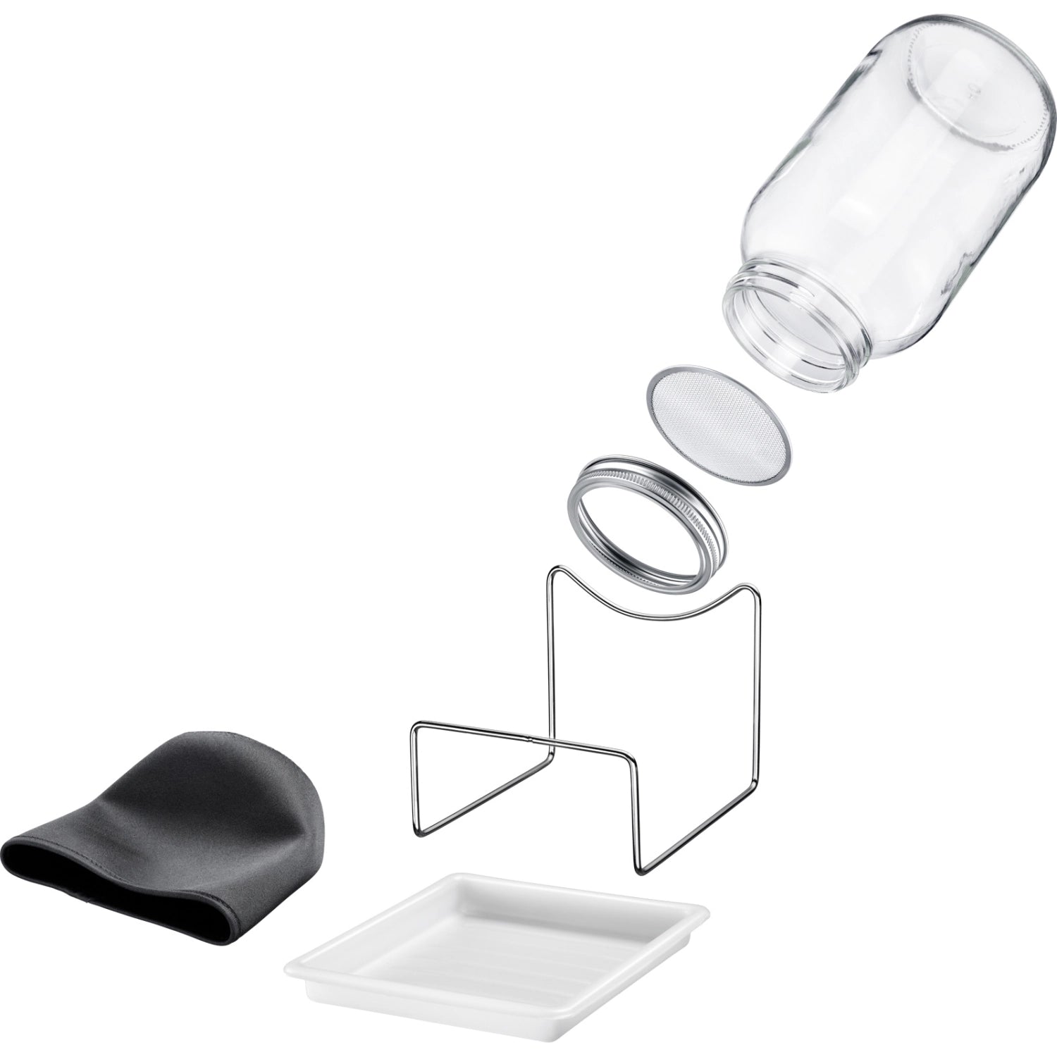 Hochwertiges Sprossenglas von Westmark mit 2000 ml Volumen, perfekt für die einfache Sprossenzucht und gesunde Lebensmittelaufbewahrung.