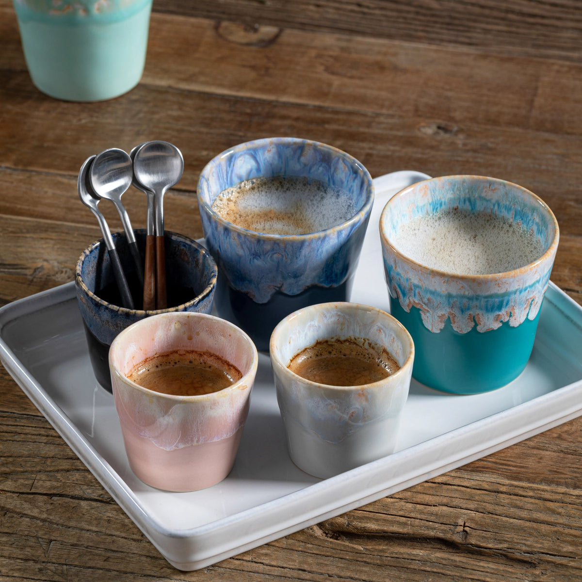 Grespresso Kaffeetasse 190ml D8cm H7.5cm turquoise in Blau präsentiert im Onlineshop von KAQTU Design AG. Tasse ist von Costa Nova