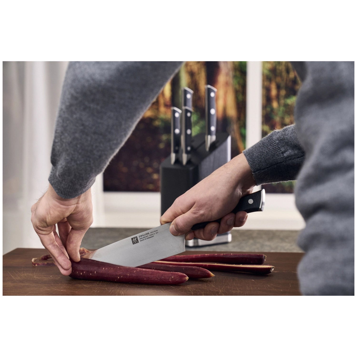 6tlg. Spectrum Messerblock in Mehrfarbig präsentiert im Onlineshop von KAQTU Design AG. Messerblock ist von Zwilling