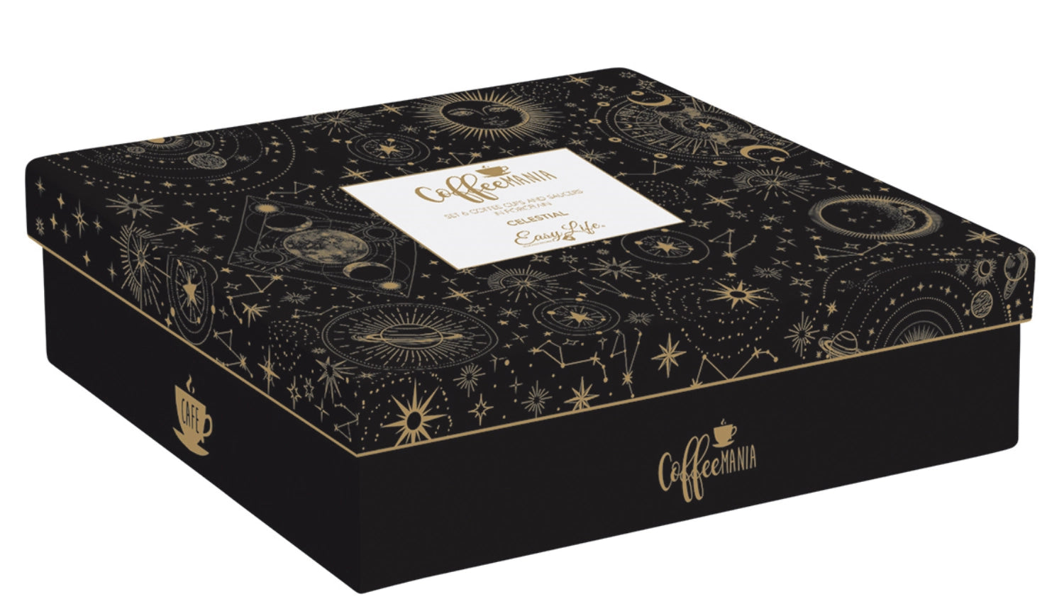 6er Set Celestial Espressotasse 100ml in Schwarz präsentiert im Onlineshop von KAQTU Design AG. Tasse ist von Easy Life