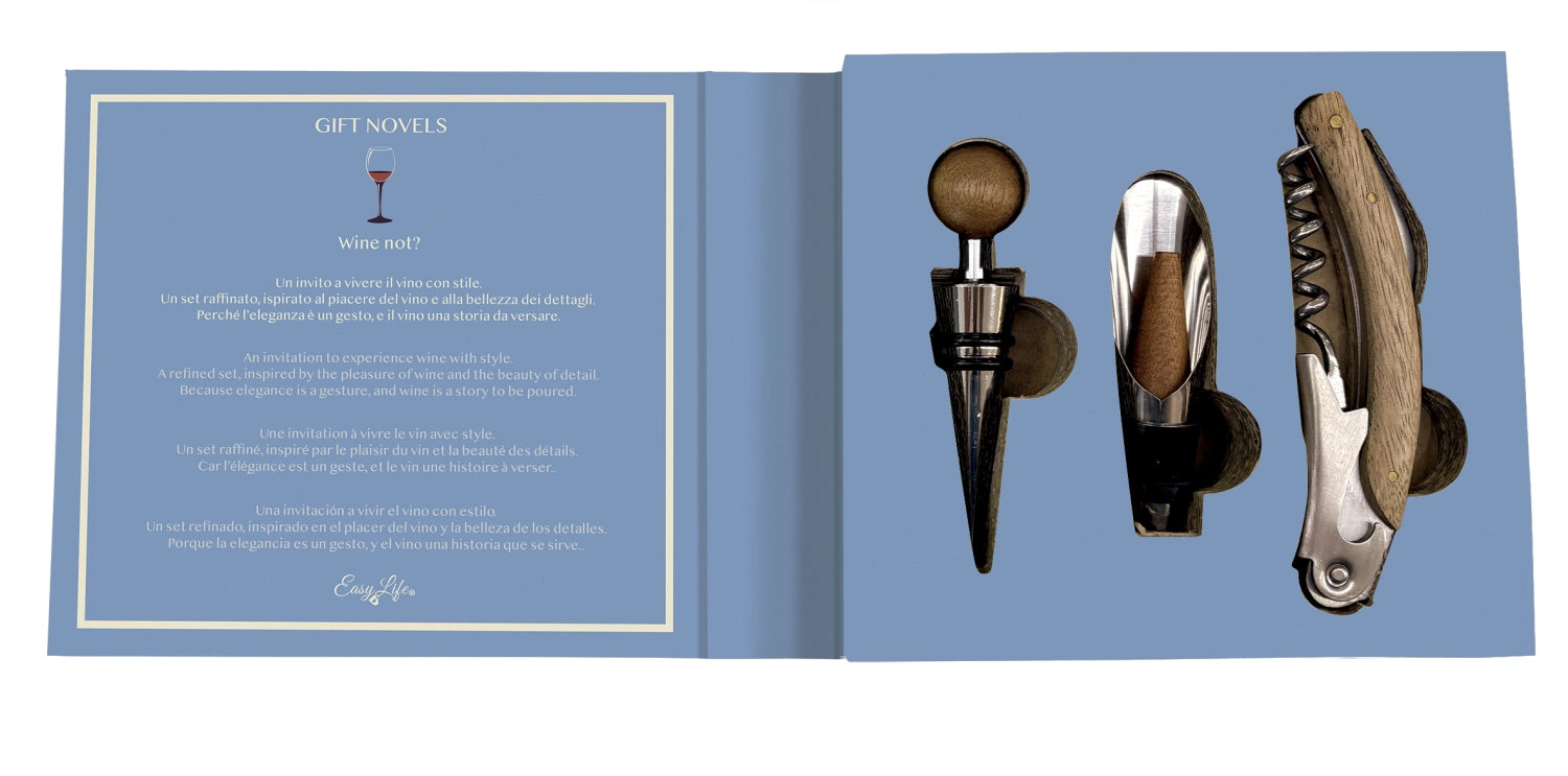 Geschenkset Wein in Mehrfarbig präsentiert im Onlineshop von KAQTU Design AG. Küchenhelfer ist von Easy Life