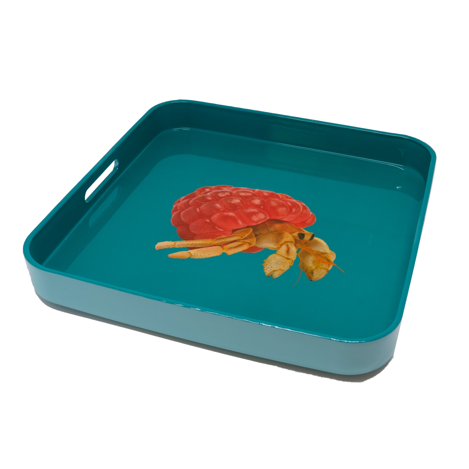 Tablett quadratisch 34x34cm Krebs in Mehrfarbig präsentiert im Onlineshop von KAQTU Design AG. Tablett ist von Easy Life