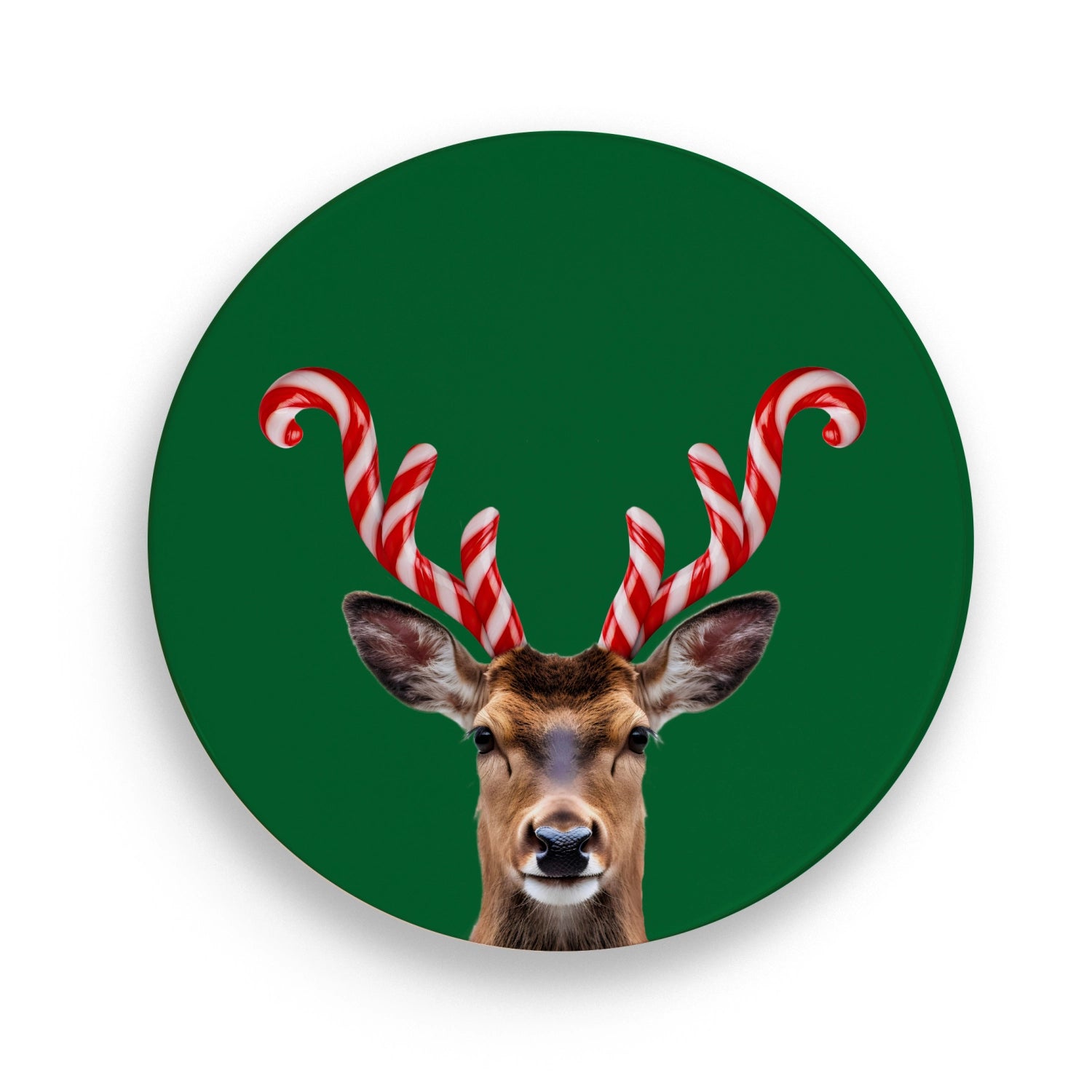 Untersetzer 18cm Keramik Hirsch in Mehrfarbig präsentiert im Onlineshop von KAQTU Design AG. Pfannenuntersatz ist von Easy Life