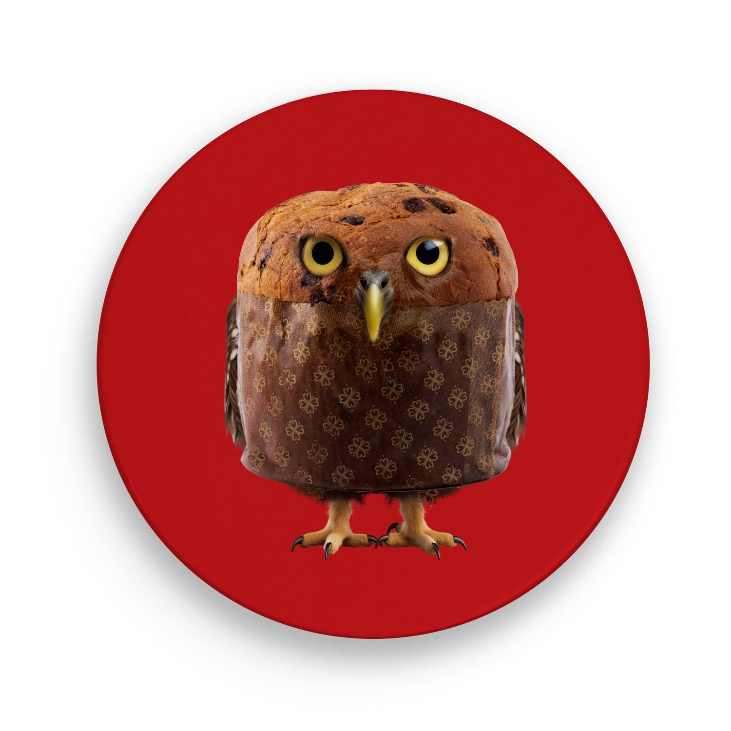Untersetzer 18cm Keramik Eule in Mehrfarbig präsentiert im Onlineshop von KAQTU Design AG. Pfannenuntersatz ist von Easy Life