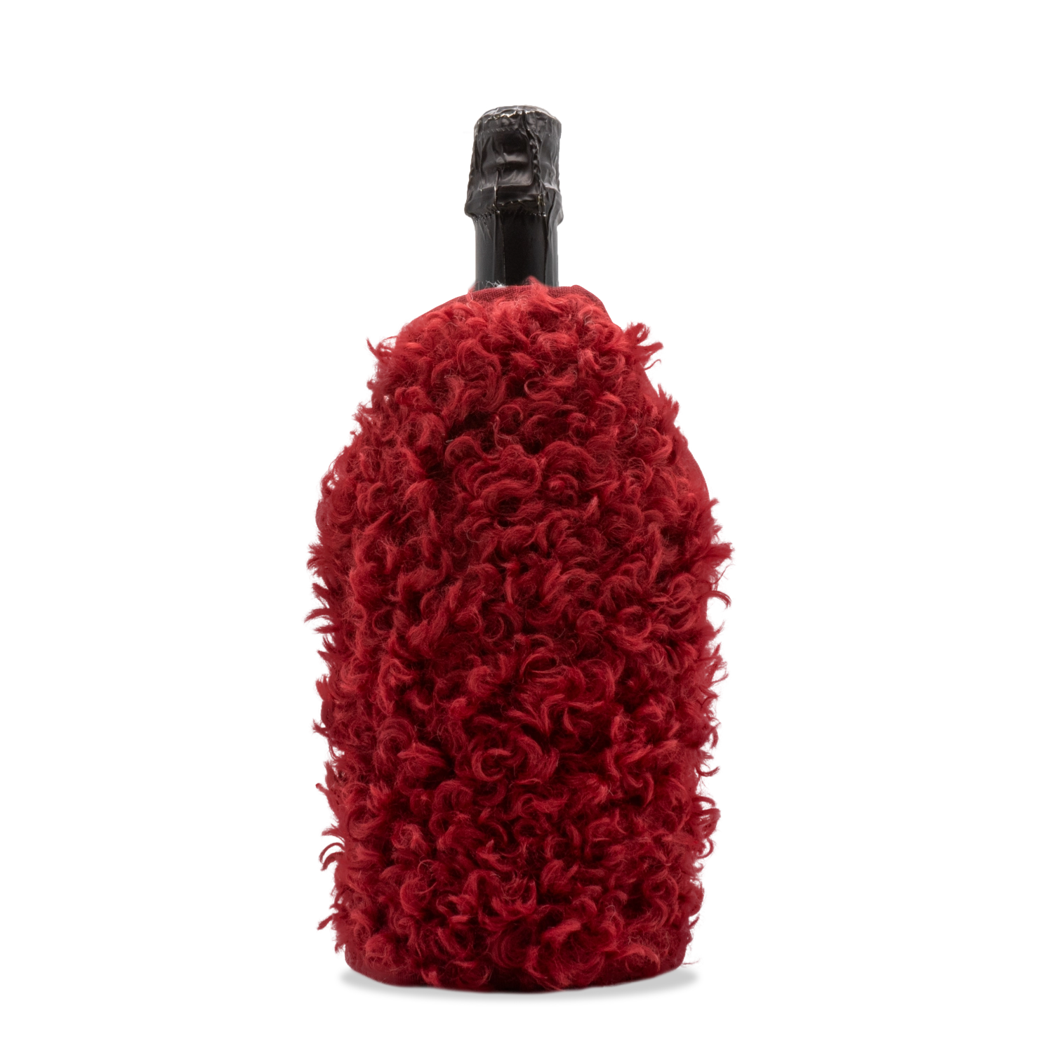 Flaschenkühler mit Wolle rot in Rot präsentiert im Onlineshop von KAQTU Design AG. Weinzubehör ist von Easy Life