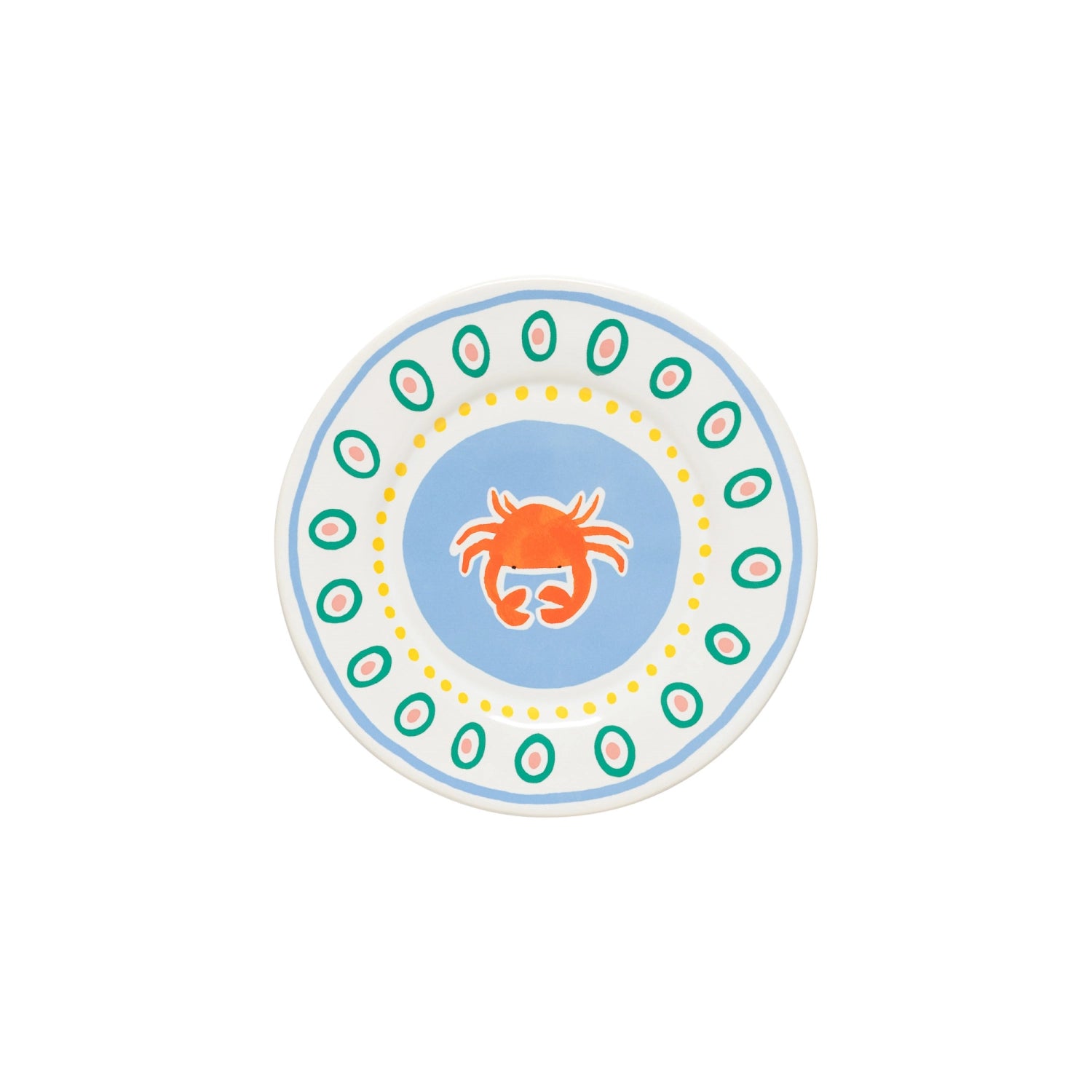 Summer Bliss Teller Krabbe D22.1cm H1.6cm in Mehrfarbig präsentiert im Onlineshop von KAQTU Design AG. Teller ist von Costa Nova