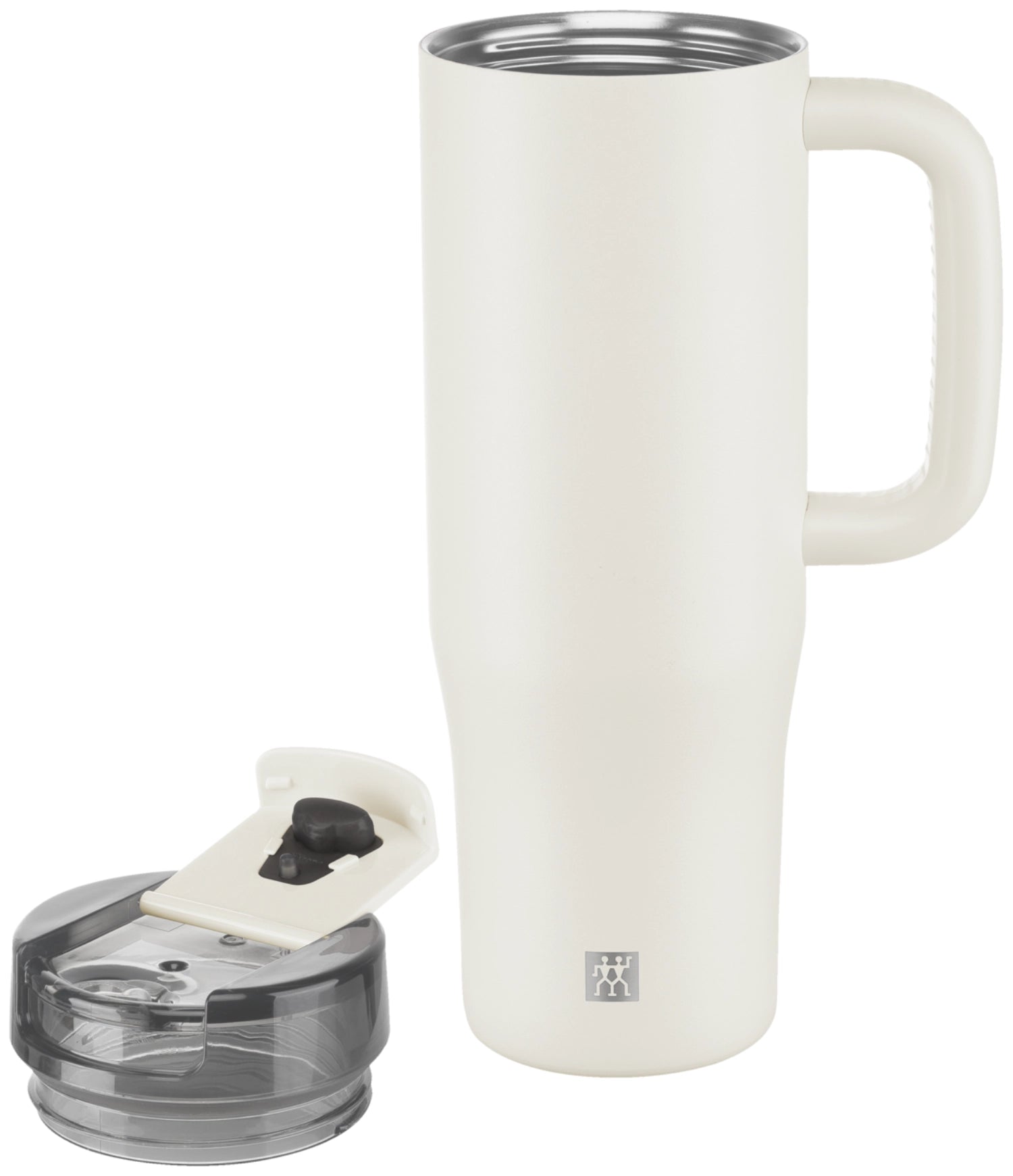 Thermo Plus Thermobecher mit Strohhalm 900ml Cream in Beige präsentiert im Onlineshop von KAQTU Design AG. Trinkflaschen ist von Zwilling