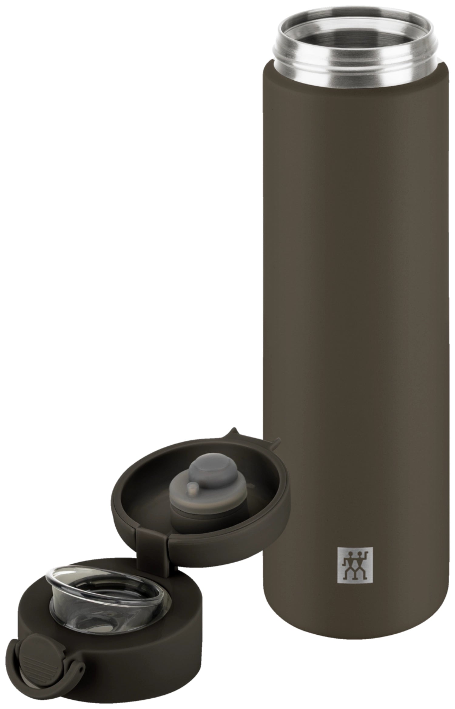 Thermo Plus Thermoflasche 500ml Grey Mocca in Grau präsentiert im Onlineshop von KAQTU Design AG. Trinkflaschen ist von Zwilling