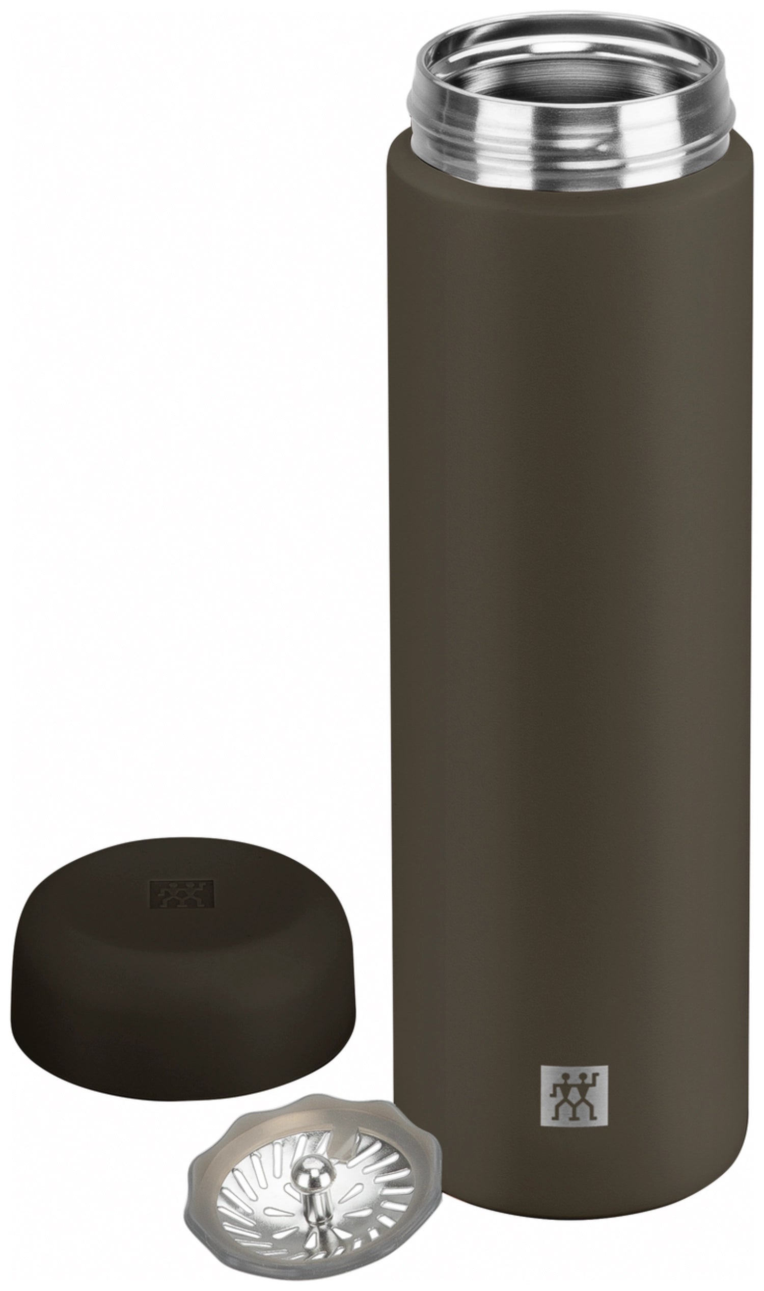 Thermo Plus Thermoflasche 500ml Grey Mocca in Grau präsentiert im Onlineshop von KAQTU Design AG. Trinkflaschen ist von Zwilling