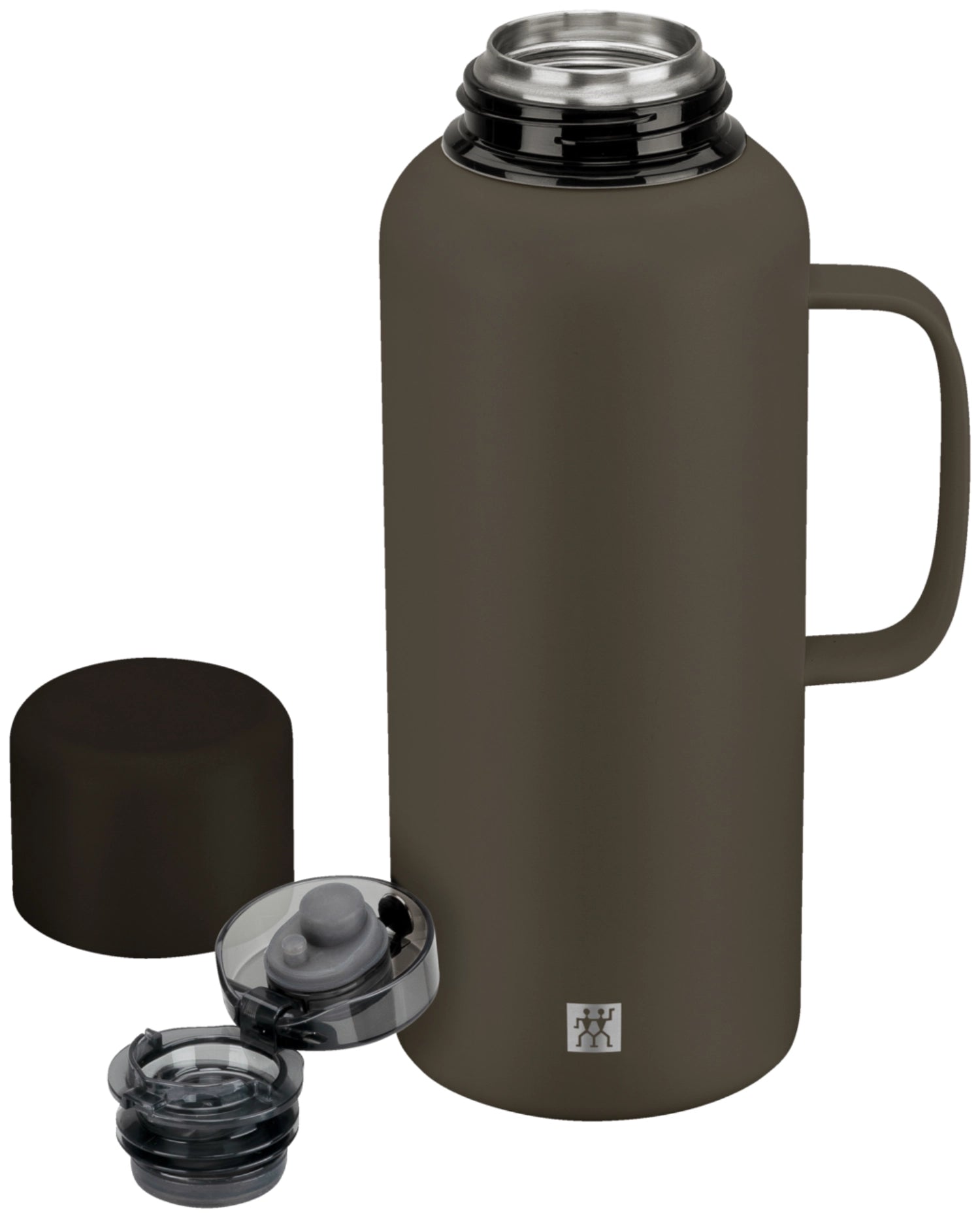 Thermo Plus Thermokanne 1.2l Grey Mocca in Grau präsentiert im Onlineshop von KAQTU Design AG. Trinkflaschen ist von Zwilling