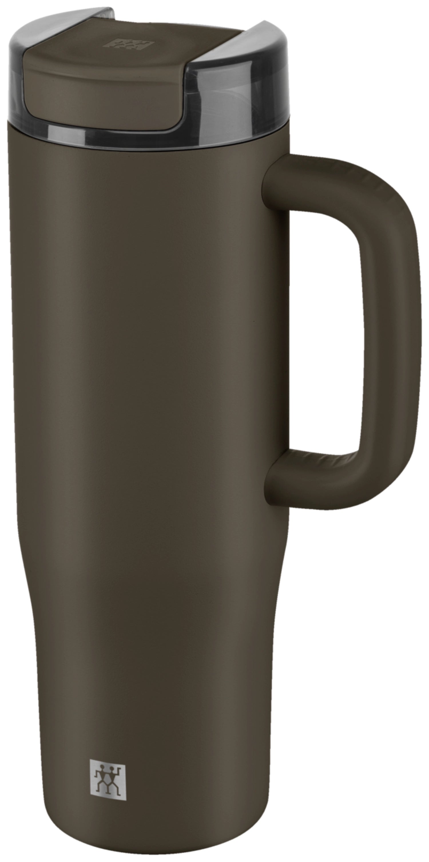 Thermo Plus Thermobecher mit Strohhalm 900ml Grey Mocca in Grau präsentiert im Onlineshop von KAQTU Design AG. Trinkflaschen ist von Zwilling
