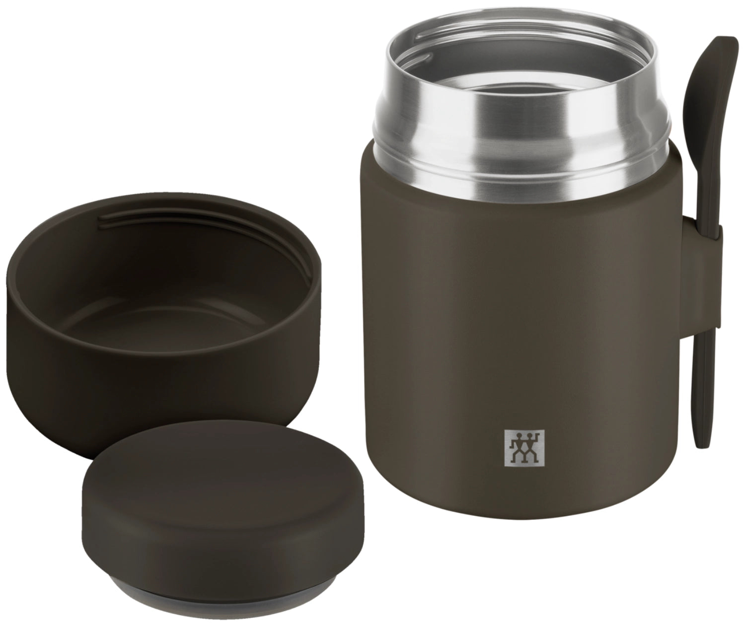 Thermo Plus Speisebehälter 600ml Grey Mocca in Grau präsentiert im Onlineshop von KAQTU Design AG. Snackbox ist von Zwilling