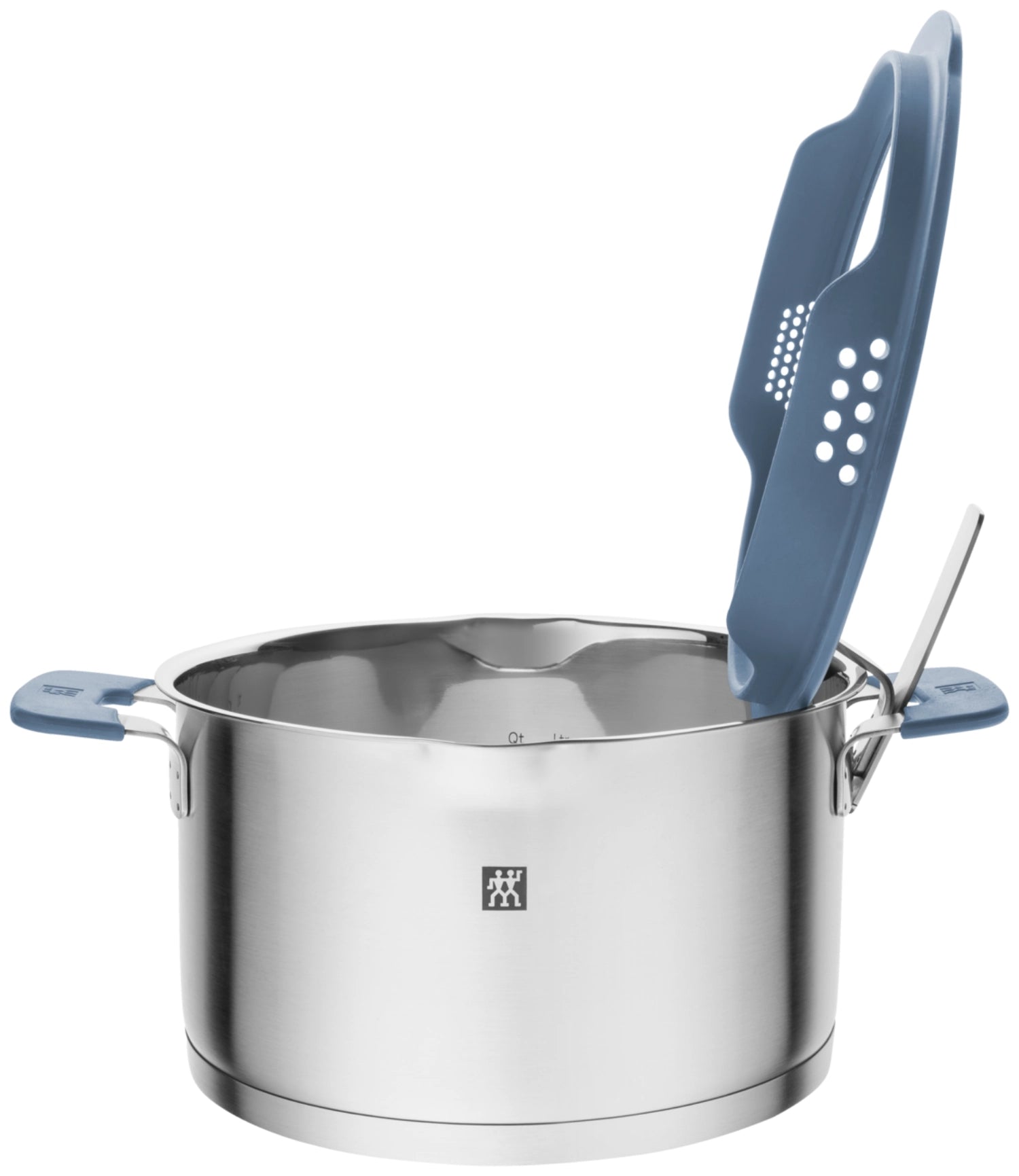 5tlg. Simplify Kochtopfset Taubenblau in Silber präsentiert im Onlineshop von KAQTU Design AG. Topf ist von Zwilling