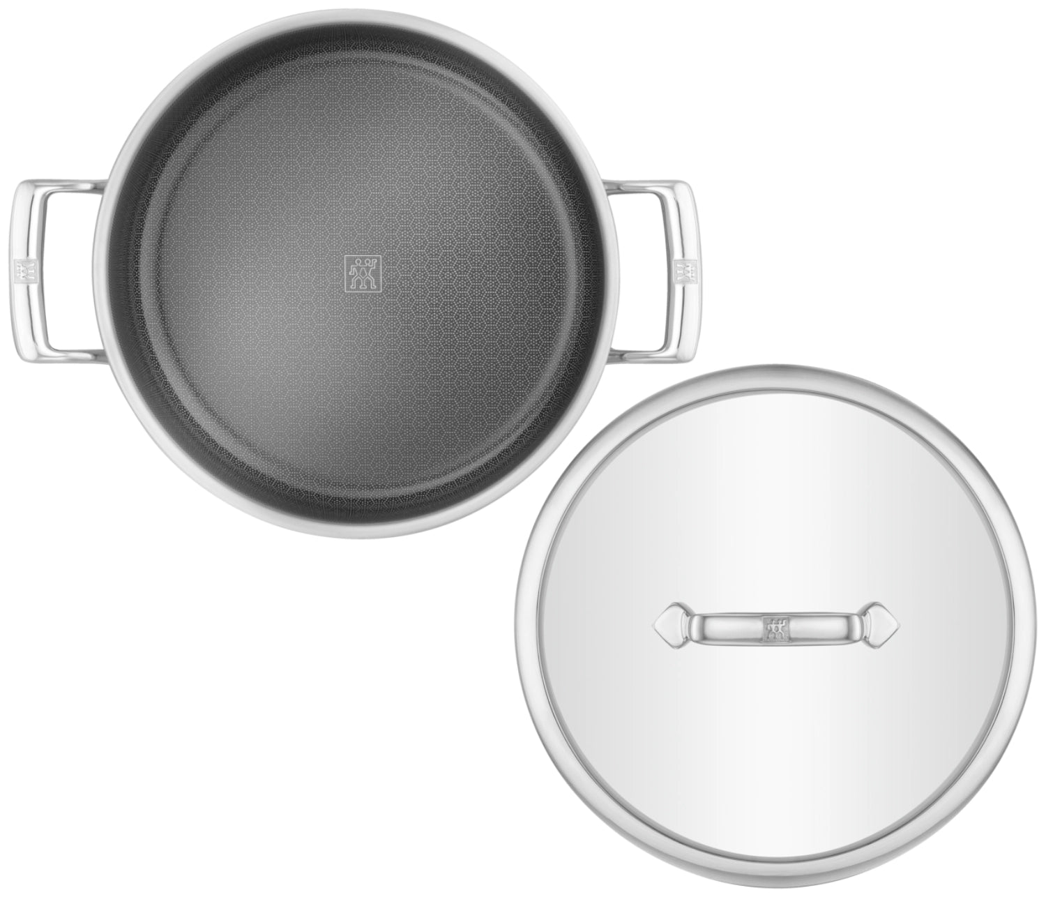 Peak Servierpfanne mit Deckel 26cm in Silber präsentiert im Onlineshop von KAQTU Design AG. Bratpfanne ist von Zwilling