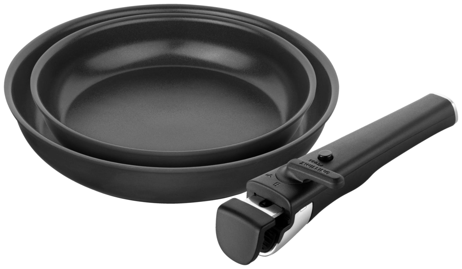 3tlg. Unlock Bratpfannenset 24+28cm + Griff in Schwarz präsentiert im Onlineshop von KAQTU Design AG. Bratpfanne ist von Zwilling