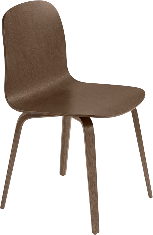 Visu Stuhl in Braun Gebeizt präsentiert im Onlineshop von KAQTU Design AG. Stuhl ist von Muuto