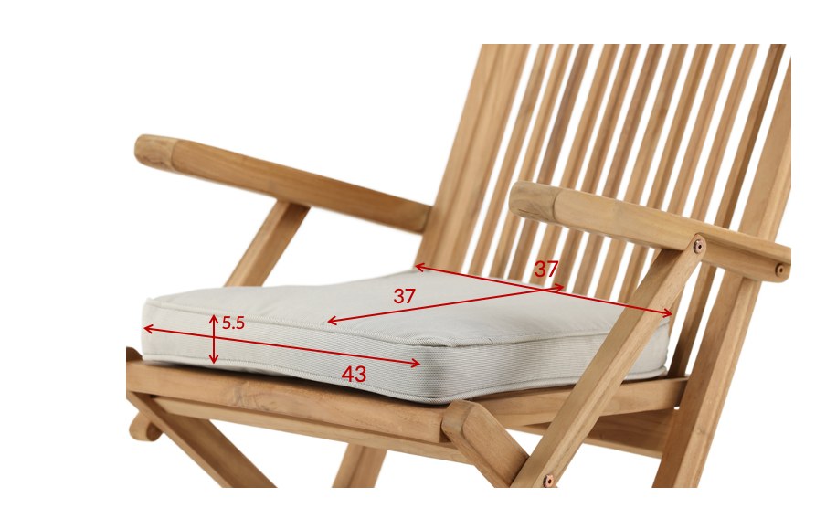 Beiges Sitzkissen Nairobi von Venture Home aus 100 % Polyester mit seitlichen Kordeln, rechteckige Form, 37 x 43 cm.