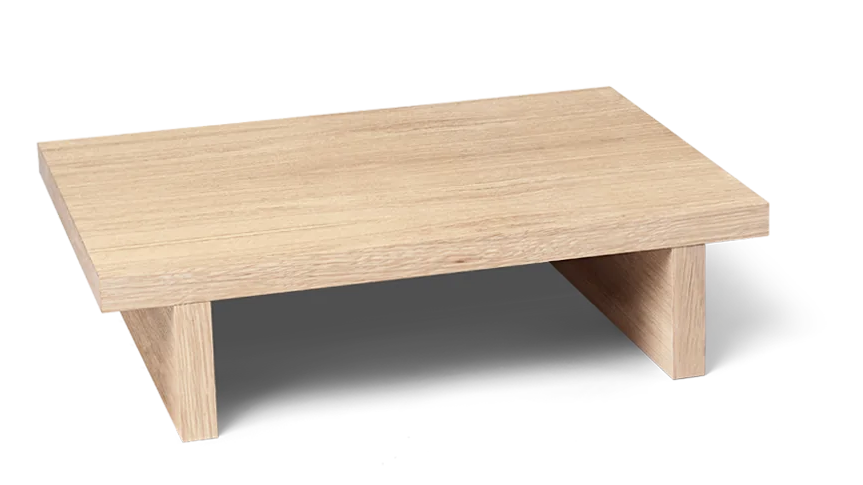 Eleganter Kona Beistelltisch von Ferm Living: FSC-zertifiziertes Eichen-MDP, zeitloses Design, vielseitig einsetzbar.