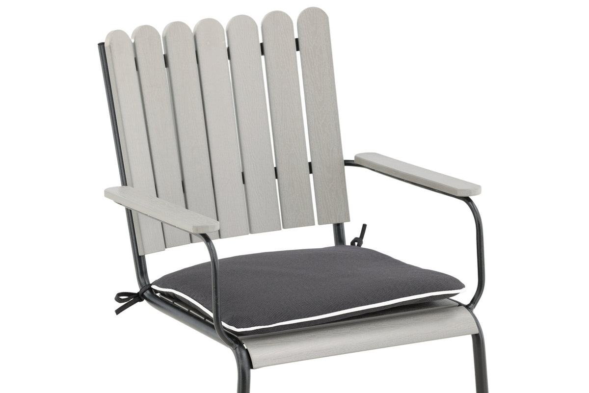 Dyna Holmsund Stuhl Ersatzkissen in Dunkelgrau präsentiert im Onlineshop von KAQTU Design AG. Sitzkissen ist von Venture Home