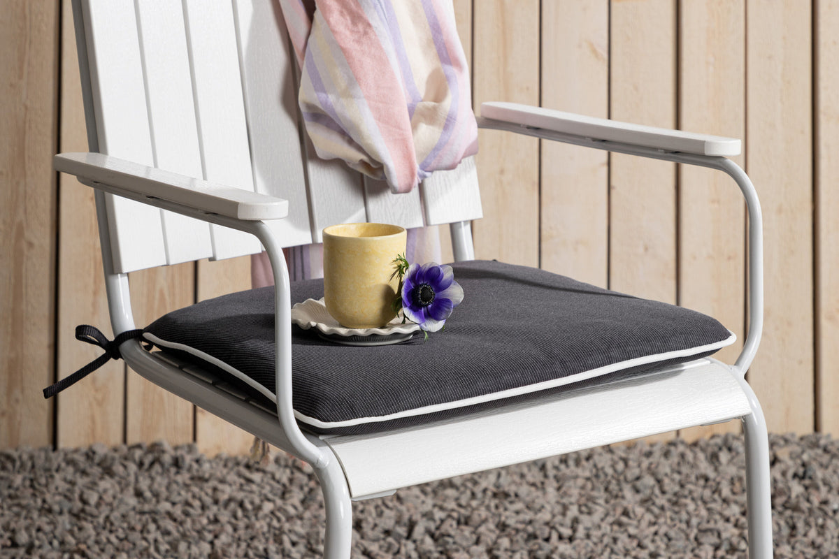 Dyna Holmsund Stuhl Ersatzkissen in Dunkelgrau präsentiert im Onlineshop von KAQTU Design AG. Sitzkissen ist von Venture Home