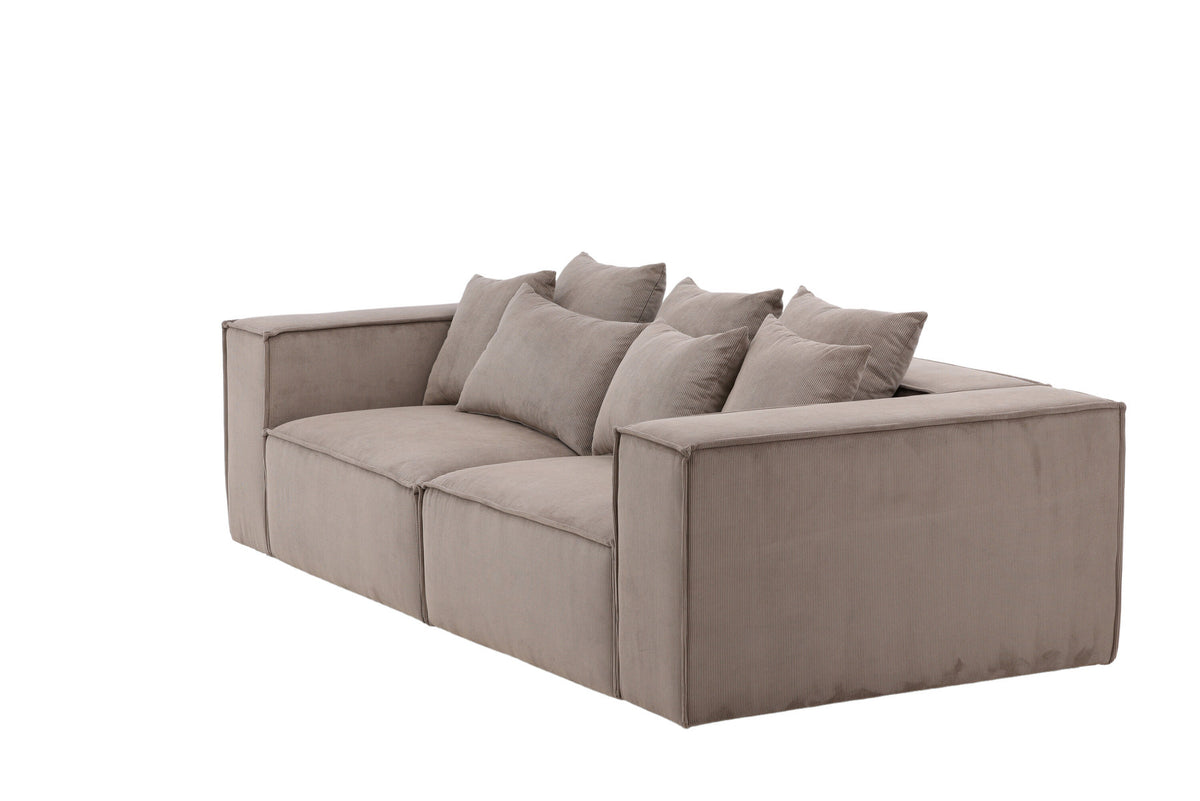 Gillholmen Sofa in Braun präsentiert im Onlineshop von KAQTU Design AG. 3er Sofa ist von Vind