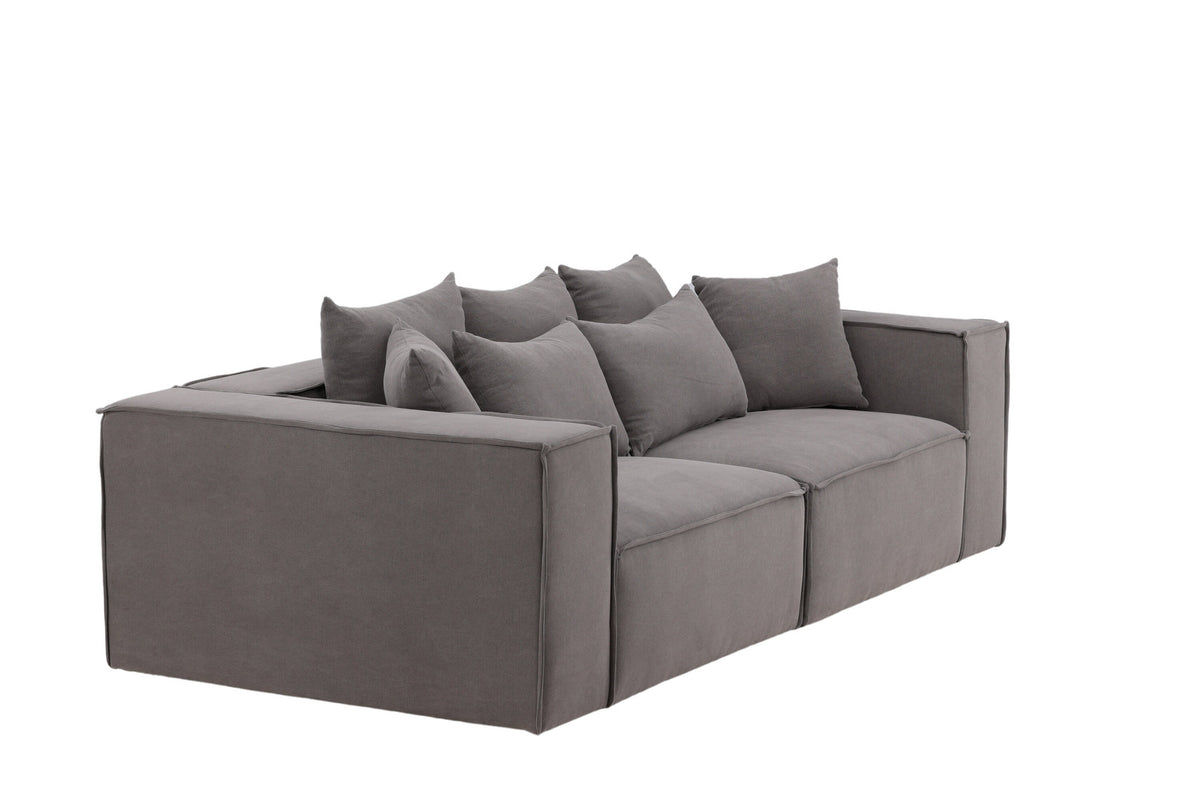 Gillholmen Sofa in Grau präsentiert im Onlineshop von KAQTU Design AG. 3er Sofa ist von Vind