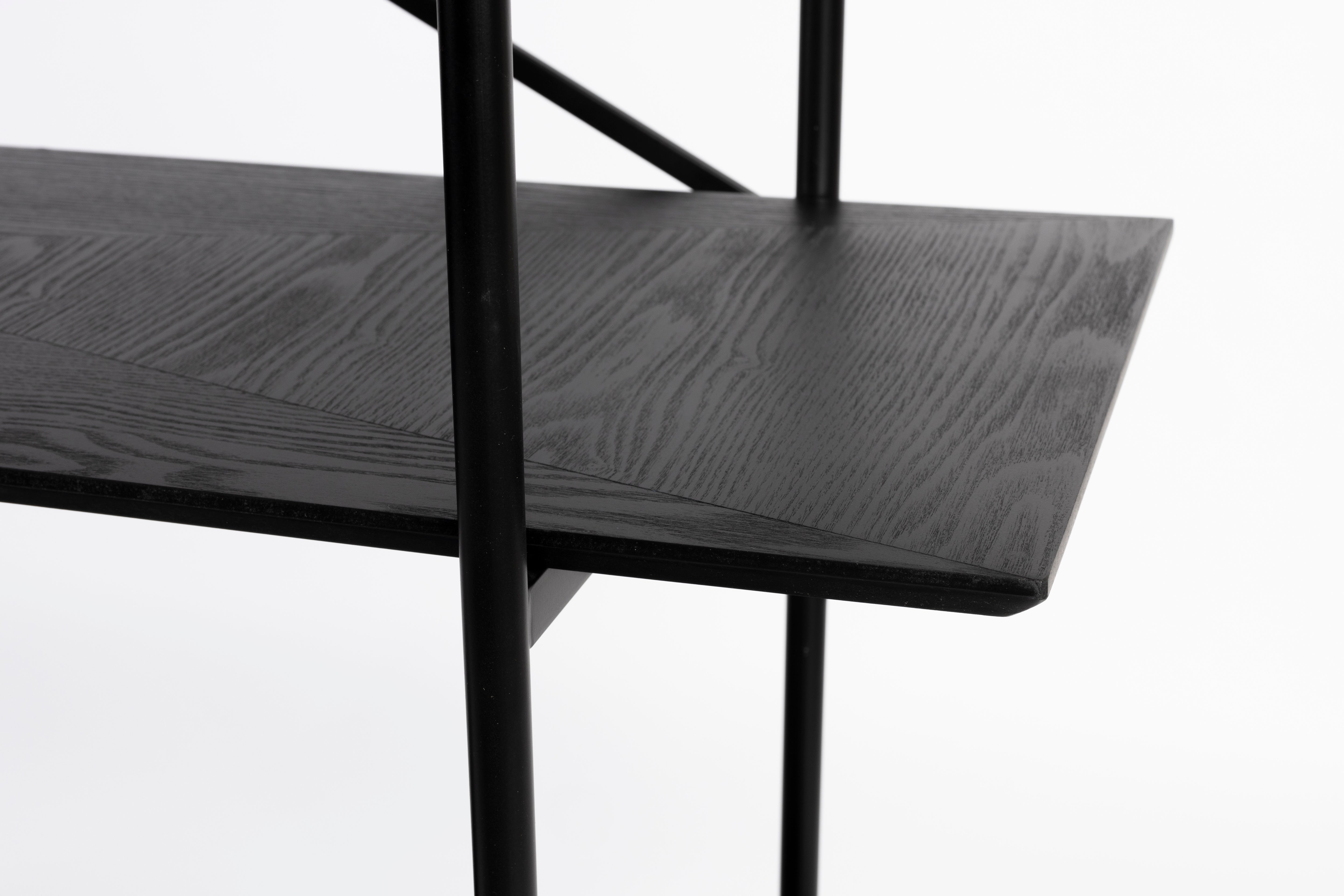 Regal Cabinet Marcio in Schwarz präsentiert im Onlineshop von KAQTU Design AG. Cabinet ist von White Label Living