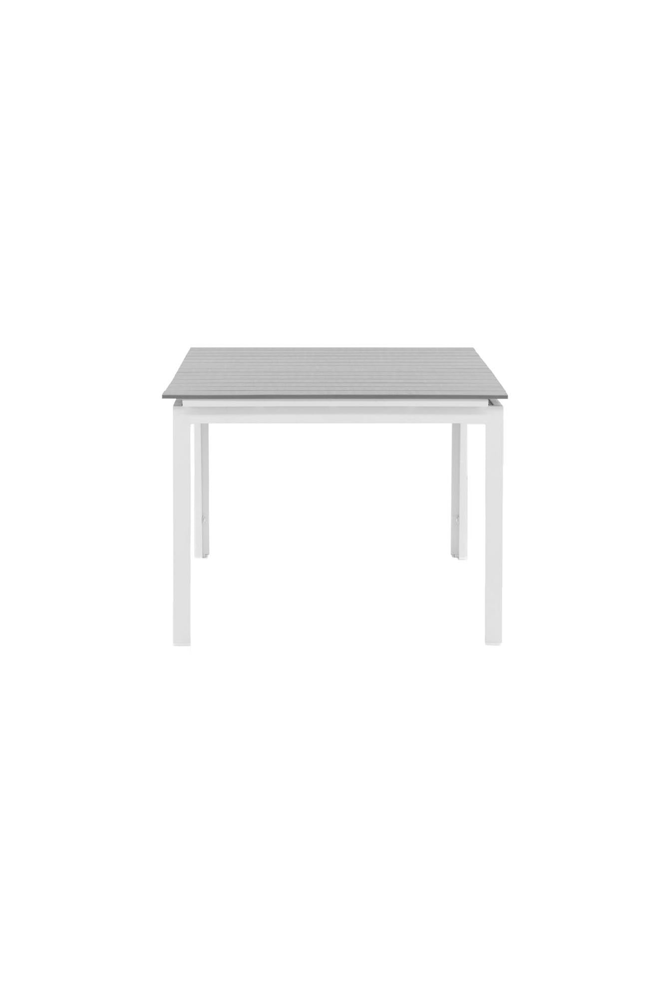 Eleganter, ausziehbarer Gartentisch von Venture Home, perfekt für moderne Aussenbereiche, anpassbar von 100 bis 150 cm.