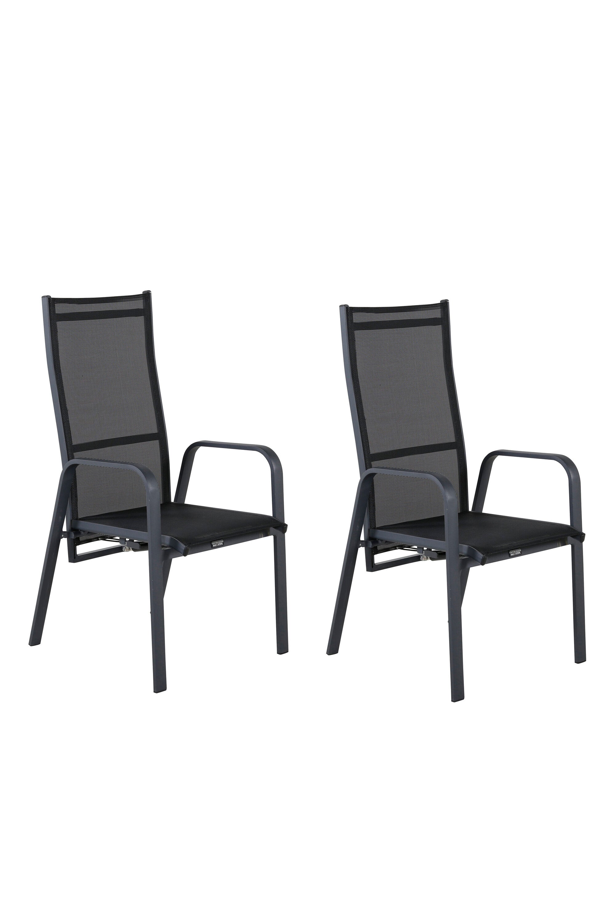 Copacabana Stuhl in Schwarz präsentiert im Onlineshop von KAQTU Design AG. Gartenstuhl mit Armlehnen ist von Venture Home