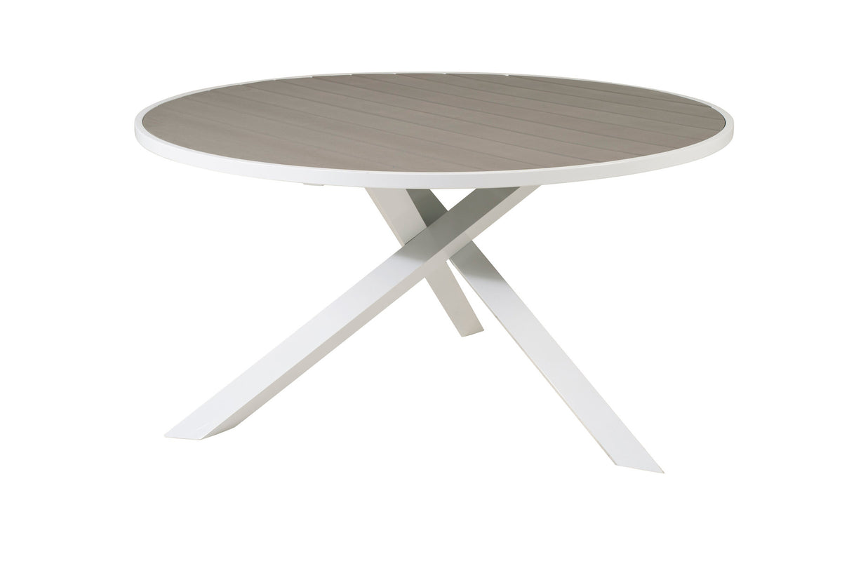 Parma Gartentisch rund in Weiss präsentiert im Onlineshop von KAQTU Design AG. Gartentisch ist von Venture Home