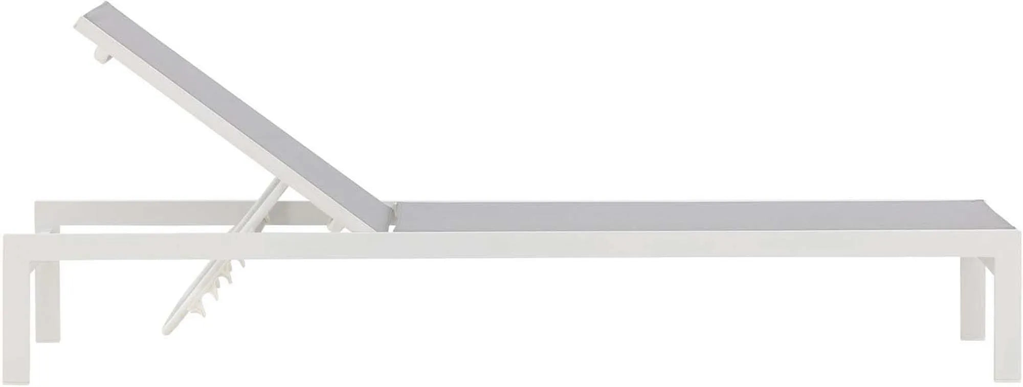 Elegante Sonnenliege aus Aluminium, wetterfest, ergonomisch, ideal für Garten und Terrasse. Stilvoller Komfort für entspannte Stunden.