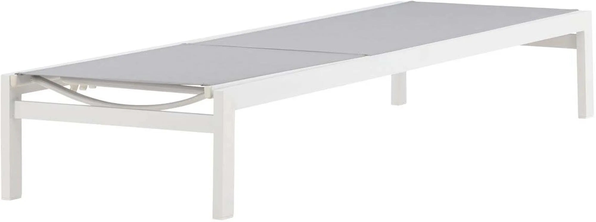 Elegante Sonnenliege aus Aluminium, wetterfest, ergonomisch, ideal für Garten und Terrasse. Stilvoller Komfort für entspannte Stunden.