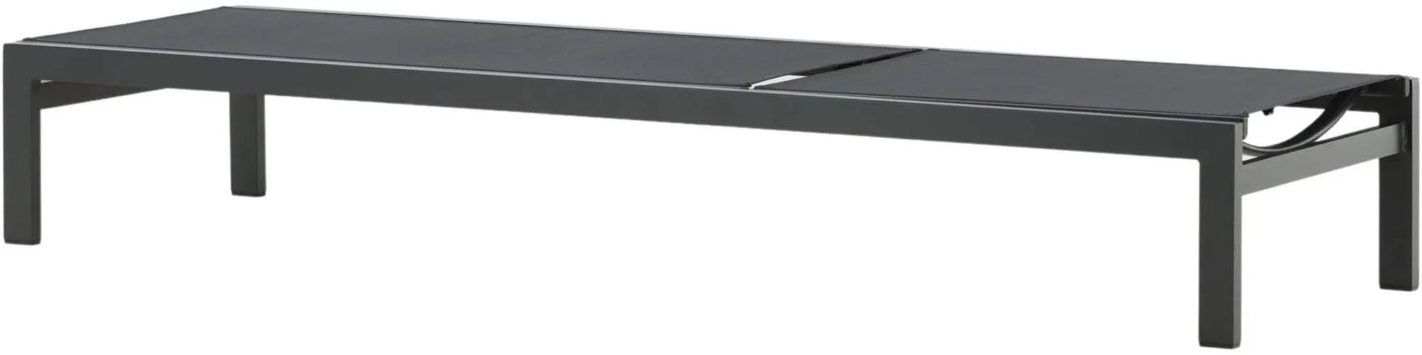 Elegante Sonnenliege aus Aluminium, wetterfest, ergonomisch, ideal für Garten und Terrasse. Stilvoller Komfort für entspannte Stunden.