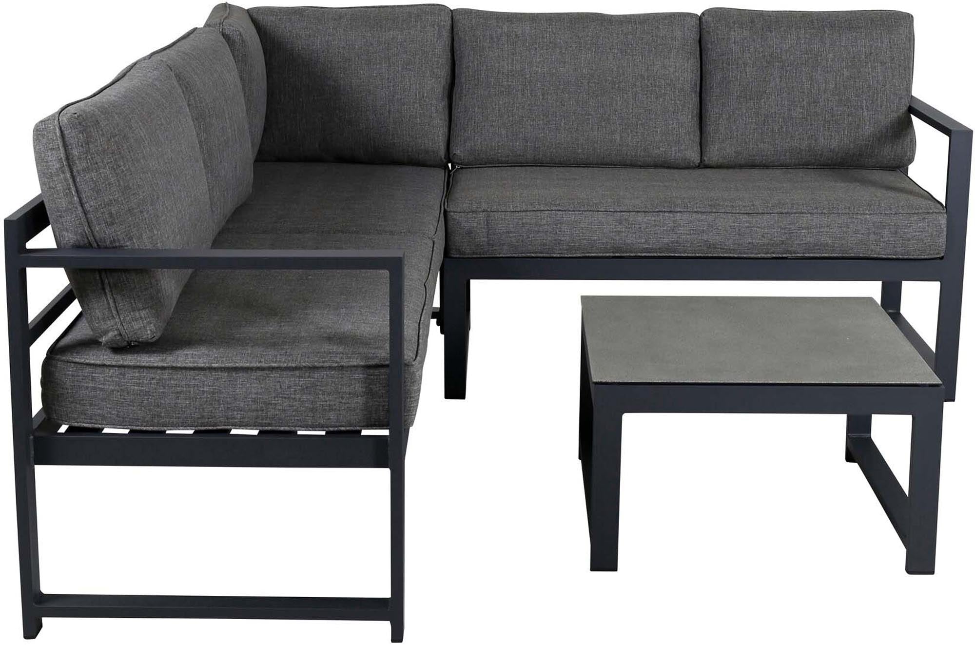 Salvador Ecksofa Outdoorset in Schwarz präsentiert im Onlineshop von KAQTU Design AG. Loungeset ist von Venture Home