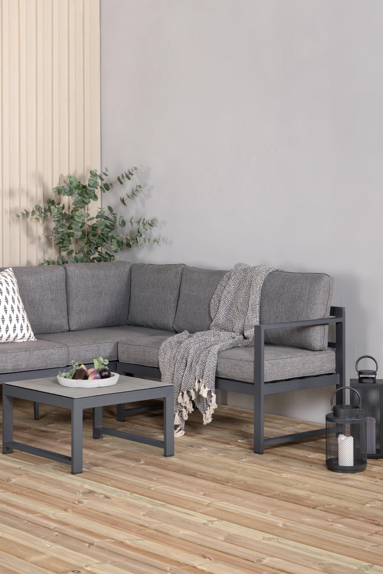 Salvador Ecksofa Outdoorset in Schwarz präsentiert im Onlineshop von KAQTU Design AG. Loungeset ist von Venture Home