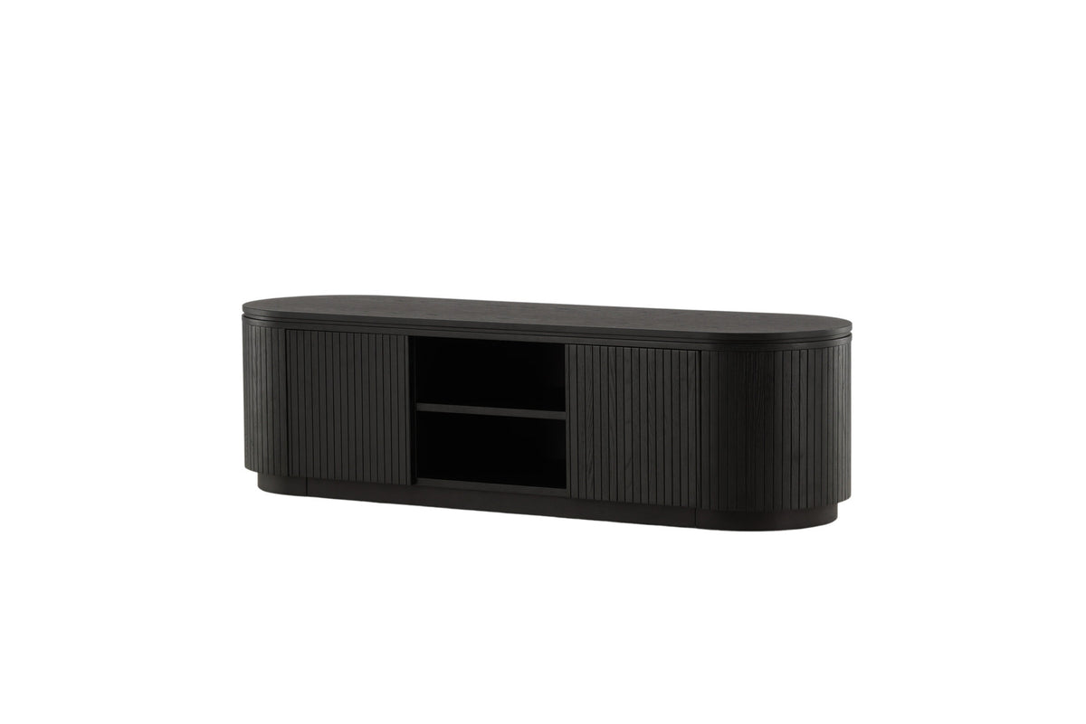 Fjällbacka TV Ständer in Schwarz präsentiert im Onlineshop von KAQTU Design AG. TV-Möbel ist von Vind