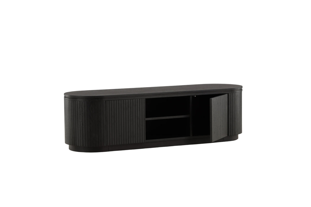 Fjällbacka TV Ständer in Schwarz präsentiert im Onlineshop von KAQTU Design AG. TV-Möbel ist von Vind
