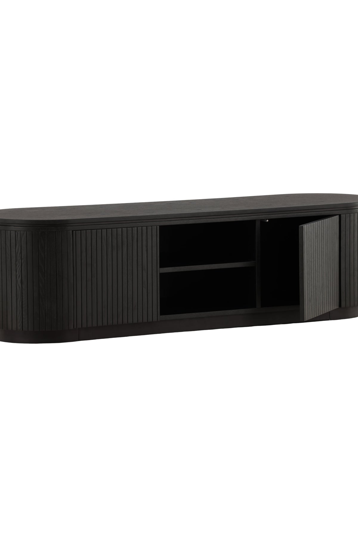 Fjällbacka TV Ständer in Schwarz präsentiert im Onlineshop von KAQTU Design AG. TV-Möbel ist von Vind