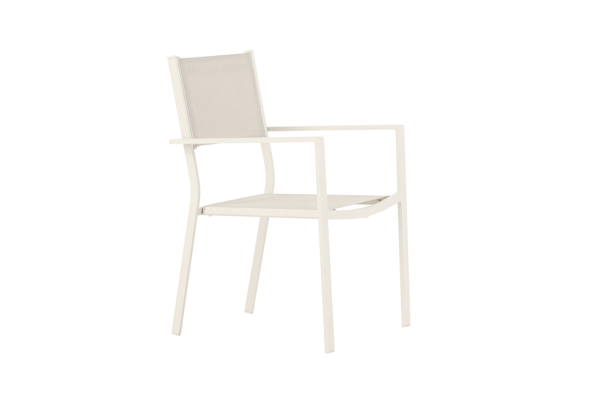 Copacabana Stapelstuhl in Beige präsentiert im Onlineshop von KAQTU Design AG. Gartenstuhl mit Armlehnen ist von Venture Home