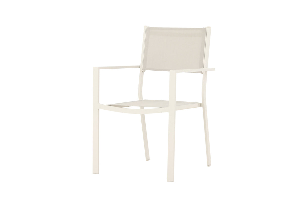 Copacabana Stapelstuhl in Beige präsentiert im Onlineshop von KAQTU Design AG. Gartenstuhl mit Armlehnen ist von Venture Home