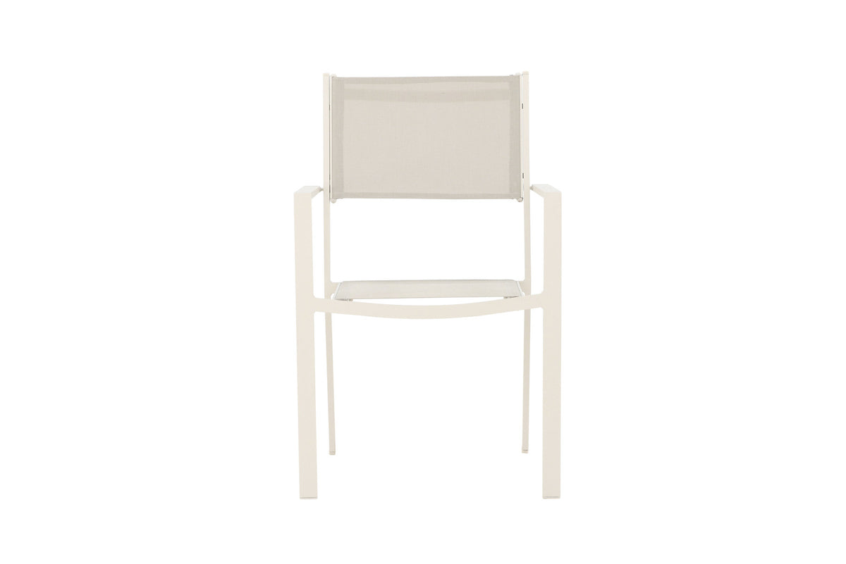 Copacabana Stapelstuhl in Beige präsentiert im Onlineshop von KAQTU Design AG. Gartenstuhl mit Armlehnen ist von Venture Home