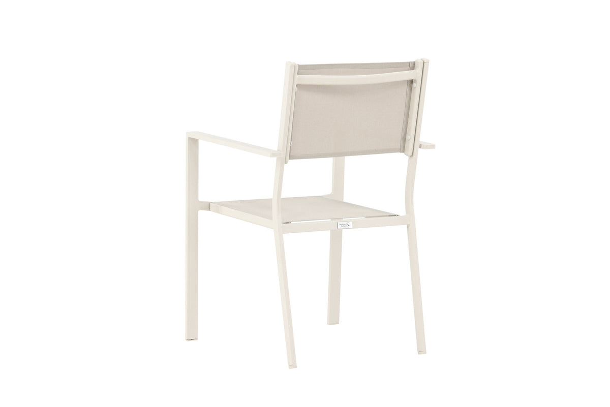 Copacabana Stapelstuhl in Beige präsentiert im Onlineshop von KAQTU Design AG. Gartenstuhl mit Armlehnen ist von Venture Home